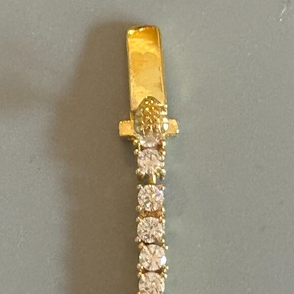 Judith Ripka 14K Clad 6-3/4" Diamonique Tennis Bracelet - Picture 5 of 11